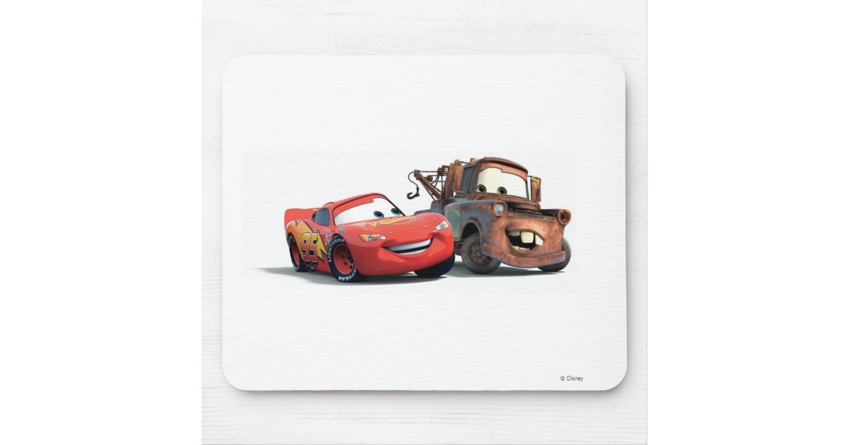 Lightning McQueen and Tow Mater Disney Mouse Pad | Zazzle