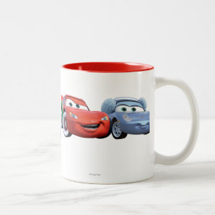 Lightning McQueen & Sally Two-Tone Coffee Mug