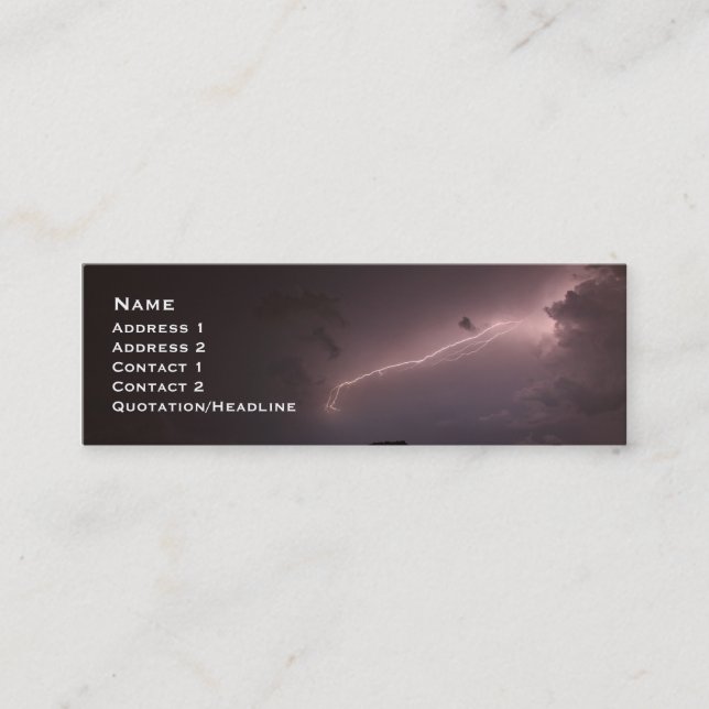 Lightning Mini Business Card (Front)