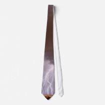 Lightning Over City Neck Tie Lightning Over City Neck Tie