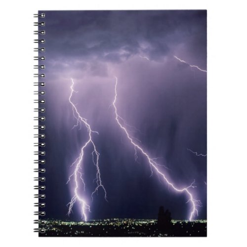 Lightning over Salt Lake Valley Utah Notebook