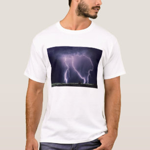 Lightning over Salt Lake Valley, Utah. T-Shirt