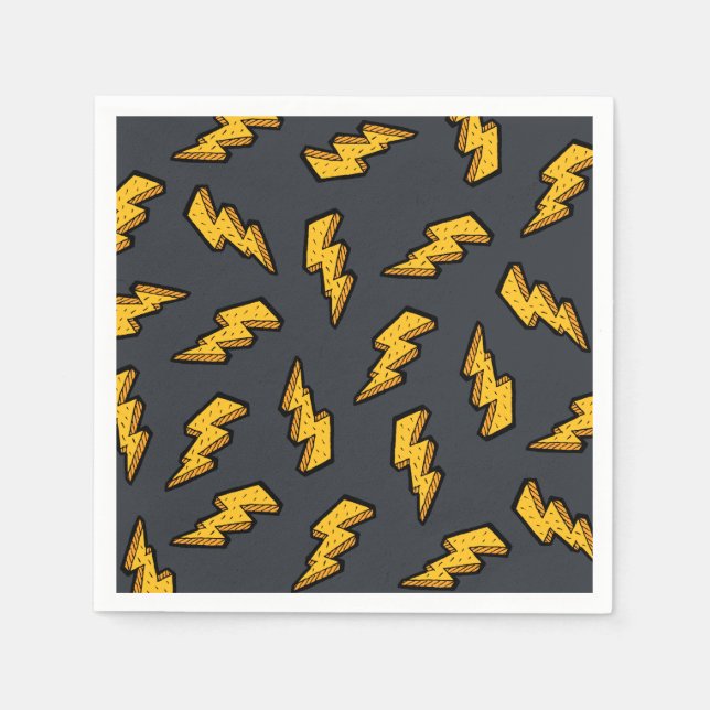 Lightning Pattern Napkins (Front)