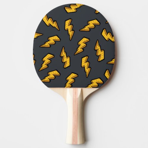 Lightning Pattern Ping Pong Paddle