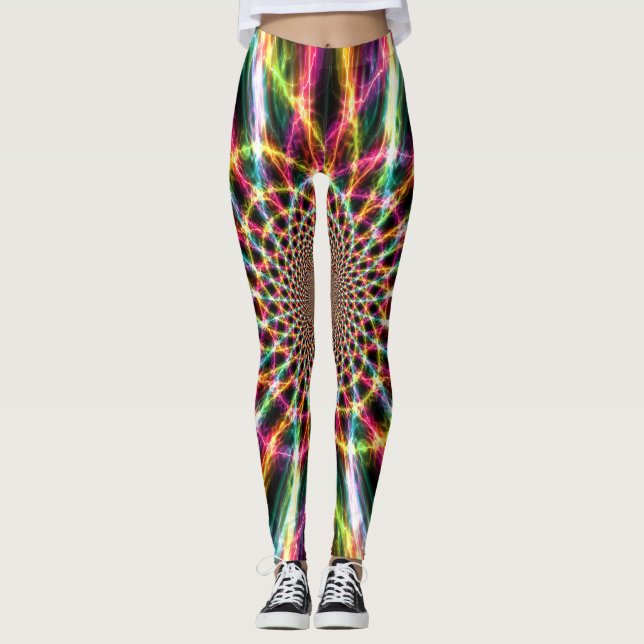 Lightning Rainbow Leggings (Front)