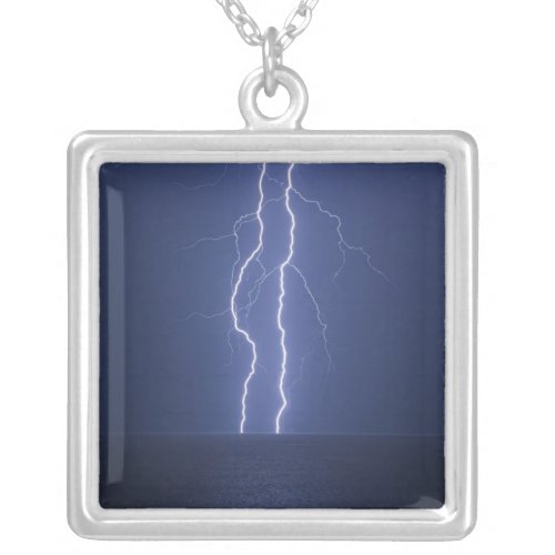 Lightning Silver Plated Necklace