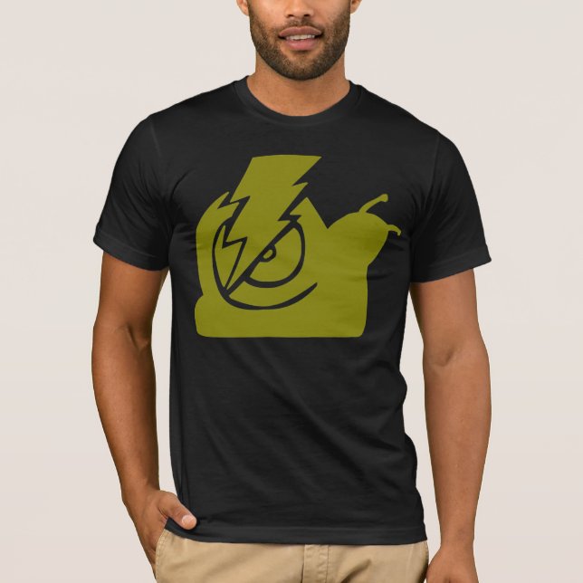 Lightning Snails Logo Yellow T-Shirt (Front)