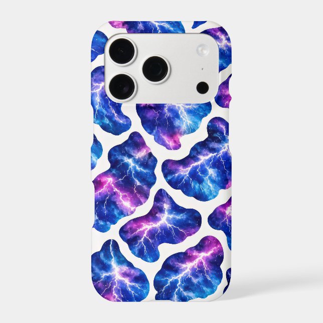 Lightning Storm Galaxy Pattern iPhone Case (Back)
