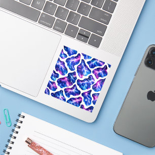 Lightning Storm Galaxy Pattern Sticker