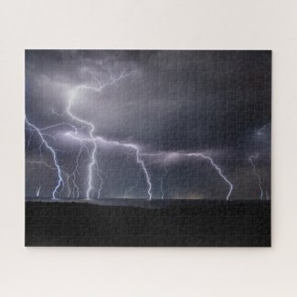 Lightning Storm over the Ocean, 520 Pieces Photo