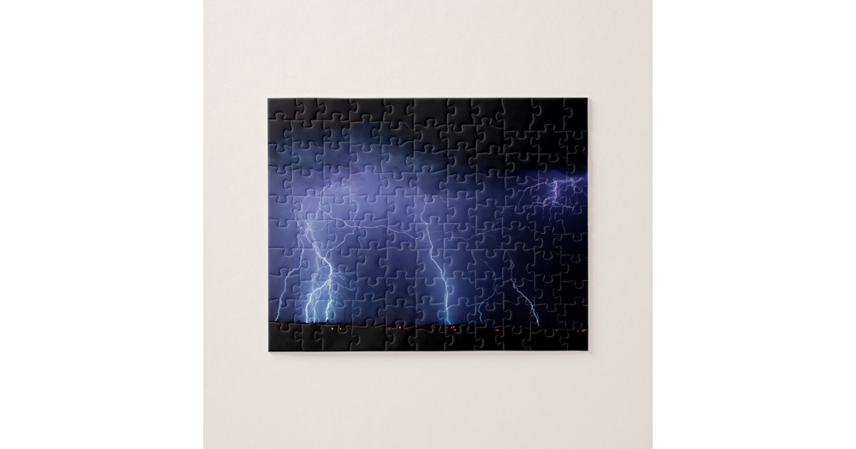 Lightning Strike 3 Jigsaw Puzzle Zazzle