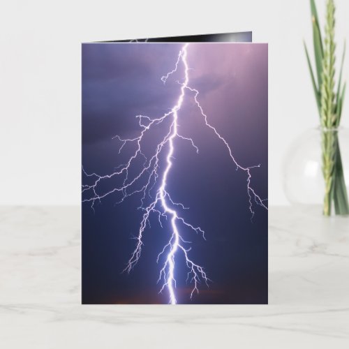 Lightning Strike Birthday Card