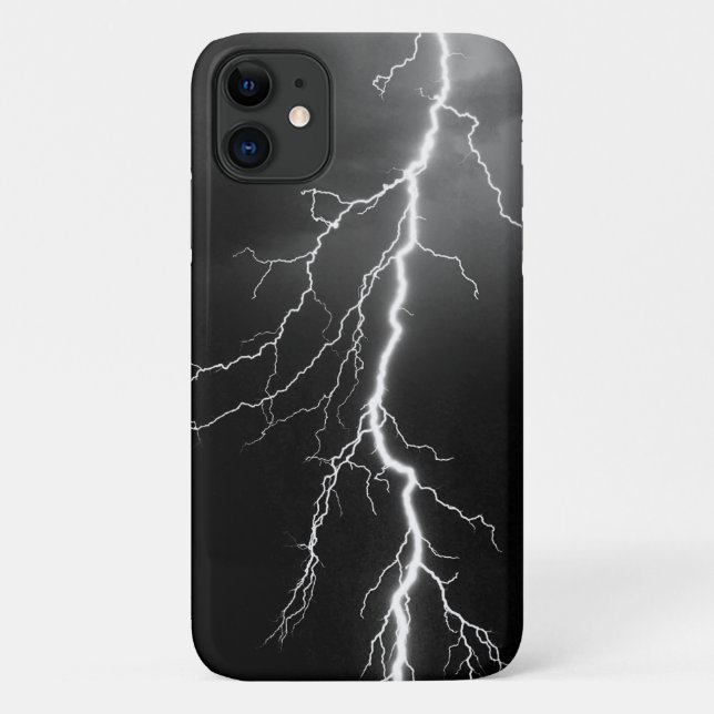 lightning strike in stormy sky Case-Mate iPhone case (Back)