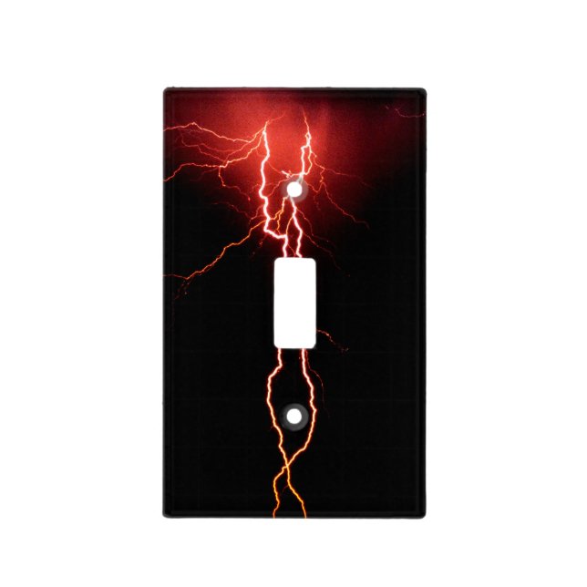 Lightning Strike Light Switch Cove Cover (Front)