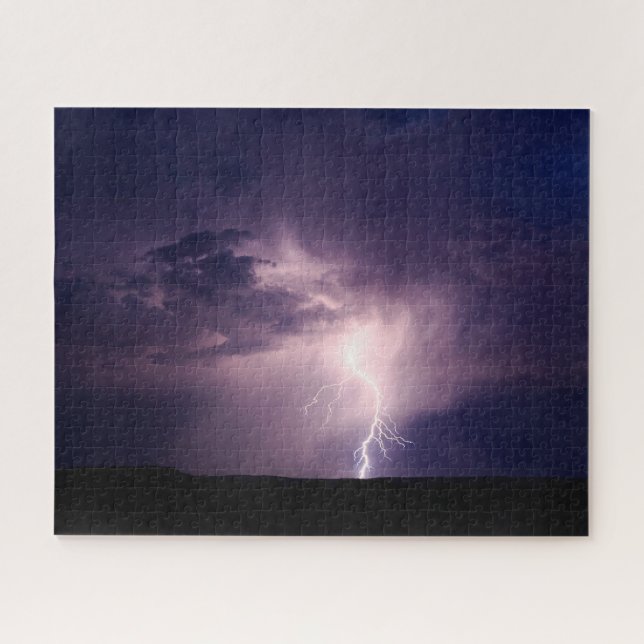 Lightning Strike Photo Jigsaw Puzzle (Horizontal)