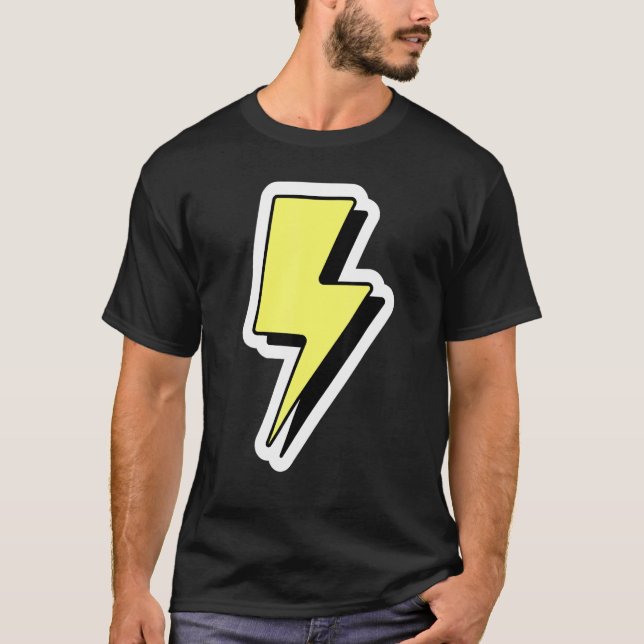 Lightning Strike   Thunder Storm     Lightning Bol T-Shirt (Front)