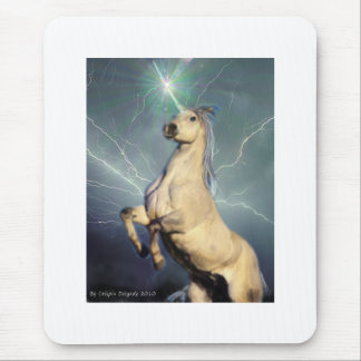 Lightning Strike Unicorn Mouse Pad