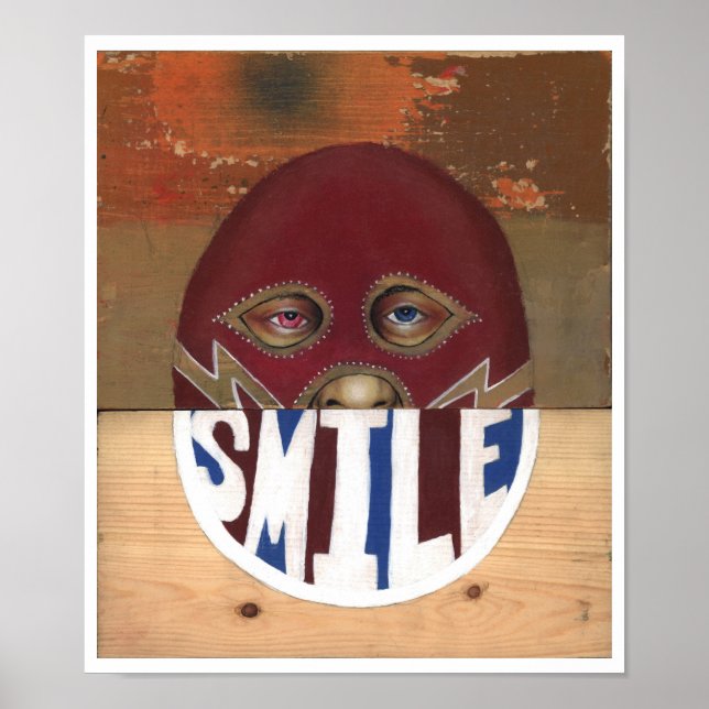 lightning strikes a smile poster (Front)