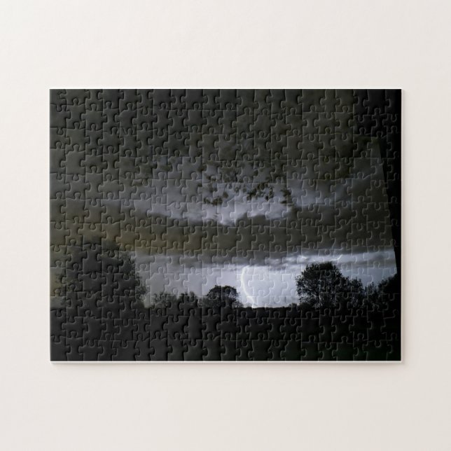 Lightning Strikes Jigsaw Puzzle (Horizontal)