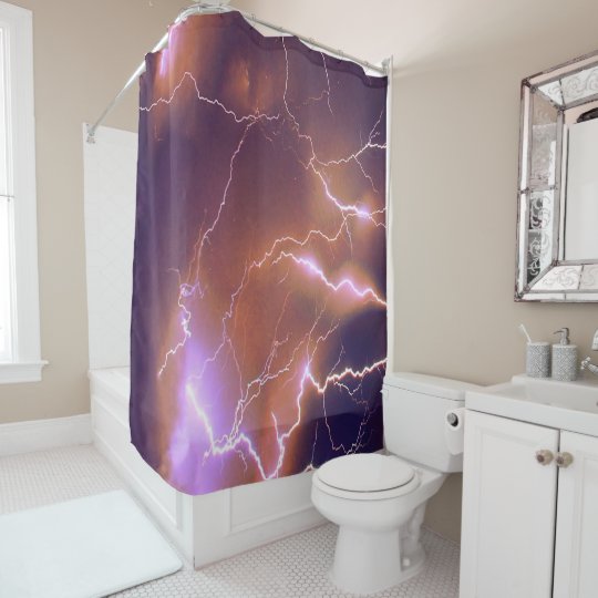Lightning strikes shower curtain