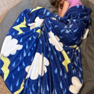 Lightning Strikes Thunderstorm Fleece Blanket