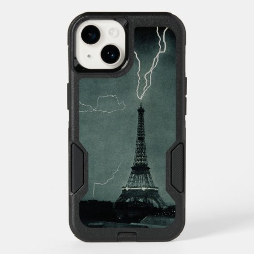 Lightning Striking the Eiffel Tower Paris OtterBox iPhone 14 Case