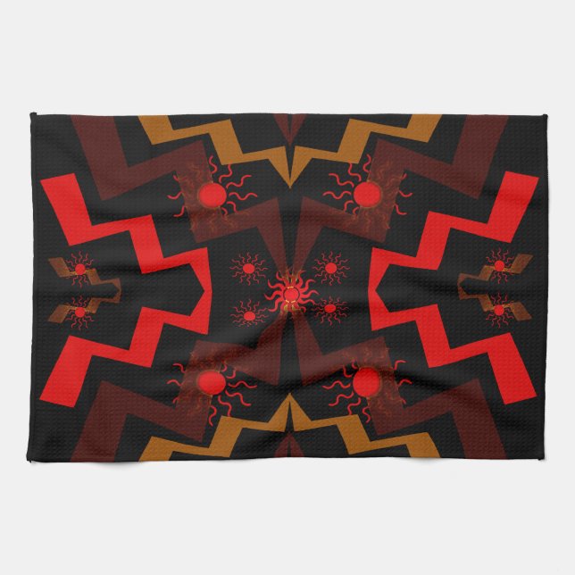 Lightning Sun Kitchen Towel (Horizontal)