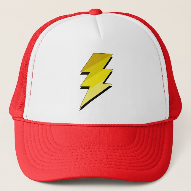 Lightning Thunder Bolt Trucker Hat (Front)