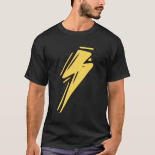 Lightning Thunder Storm Bolt Strike Cool Yellow Li T-Shirt
