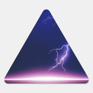 Lightning Triangle Sticker