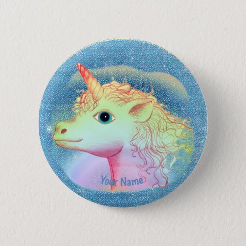 Lightning Unicorn custom name pin 