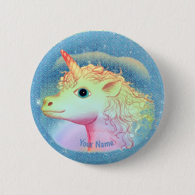 Lightning Unicorn  pin  (Front)
