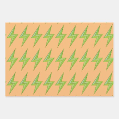lightning                    wrapping paper sheets