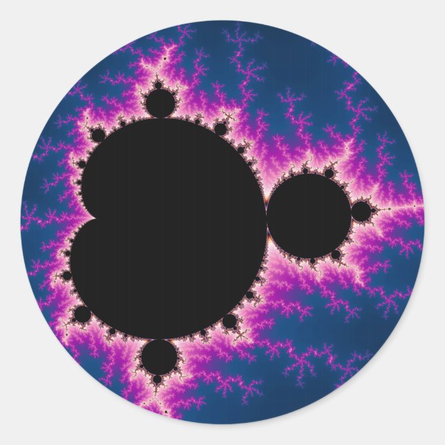 Lightningbrot - Fractal Classic Round Sticker (Front)