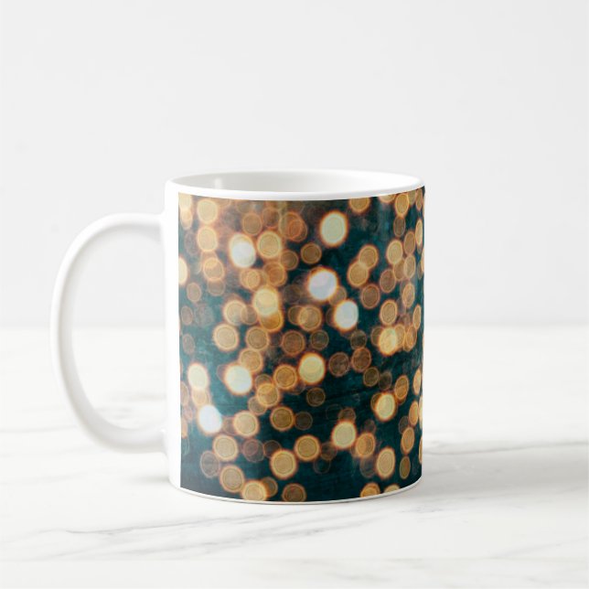 lights backgroundabstract, background, black, blur coffee mug (Left)