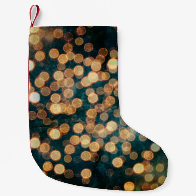 lights backgroundabstract, background, black, blur small christmas stocking (Front)