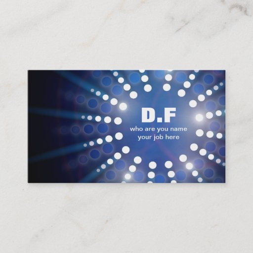 Customizable lights business card