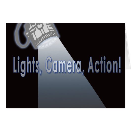 Lights Camera Action! (Front Horizontal)