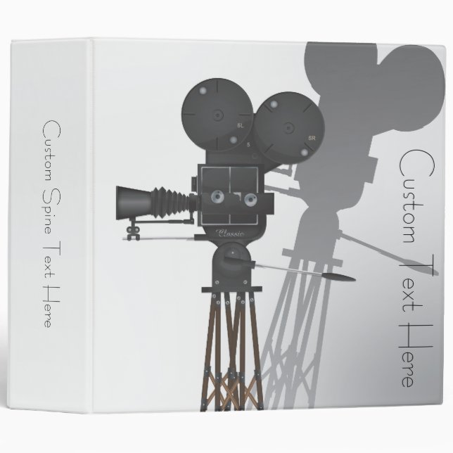 Lights! Camera! Action! 3 Ring Binder (Front/Spine)