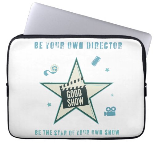  Lights Camera Action Good Show Star Design Laptop Sleeve