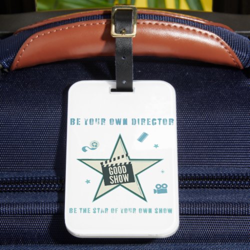  Lights Camera Action Good Show Star Design Luggage Tag