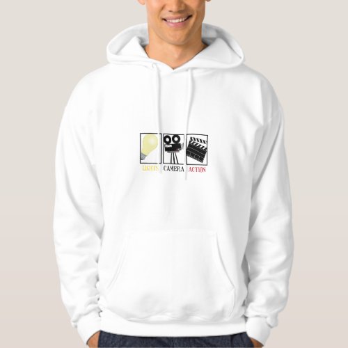 Lights Camera Action Hoodie