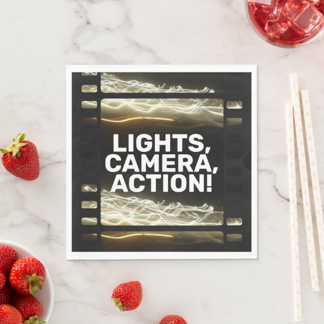 LIGHTS, CAMERA, ACTION! NAPKINS (Insitu)