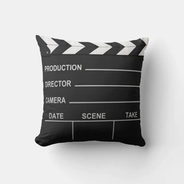 Lights Camera Action Pillow Zazzle