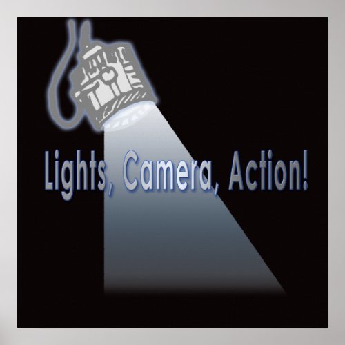 Lights Camera Action Poster