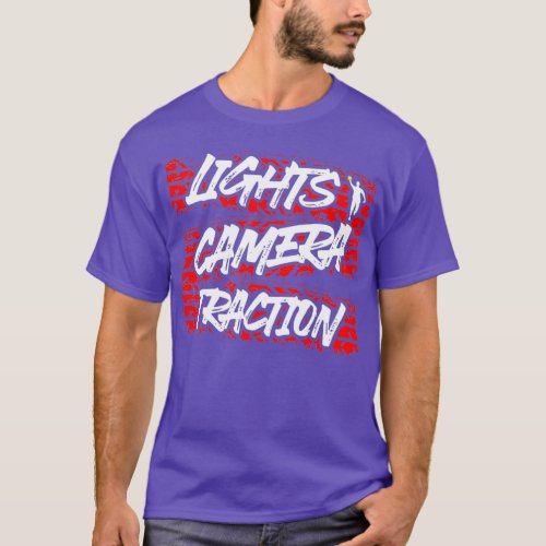 Lights camera traction street drag racing t T_Shirt