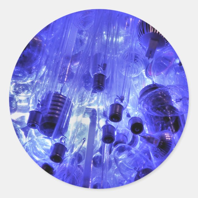 LIGHTS CLASSIC ROUND STICKER (Front)