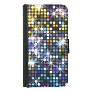Lights decor: abstract glamorous fashion samsung galaxy s5 wallet case