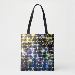 Lights decor: abstract glamorous fashion tote bag