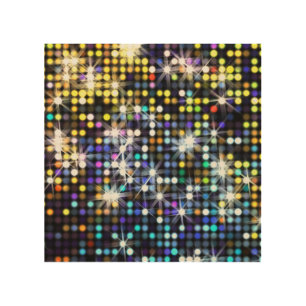 Lights decor: abstract glamorous fashion wood wall art